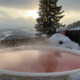 Hot Pot bei Sonnenuntergang!