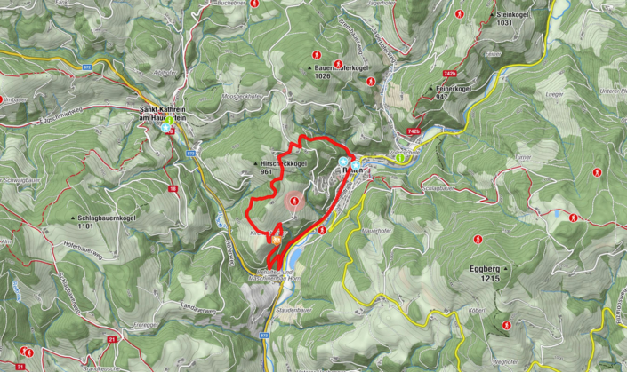 Ein weiteres praktisches Karten-Tool zeigt den Verlauf des Mondwegs und wichtige Punkte entlang der Strecke